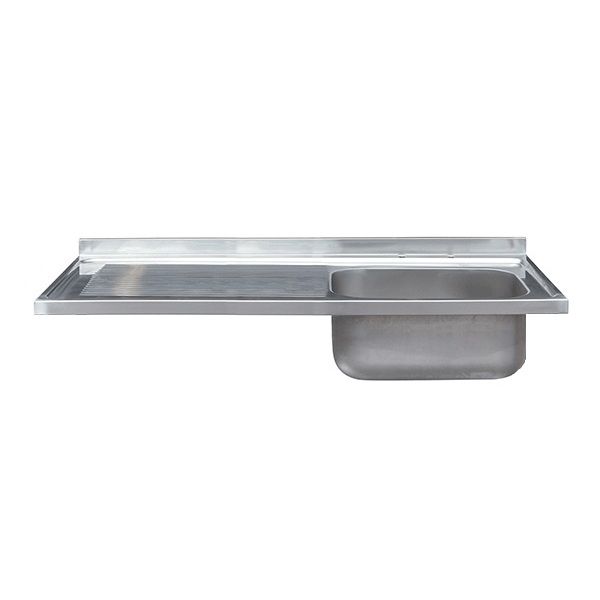 SIT ON CATERING SINK - SINGLE BOWL, SINGLE DRAINER, 1200MM
