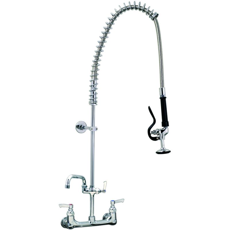Wall Mounted Pre Rinse Twin Catering Tap With 6