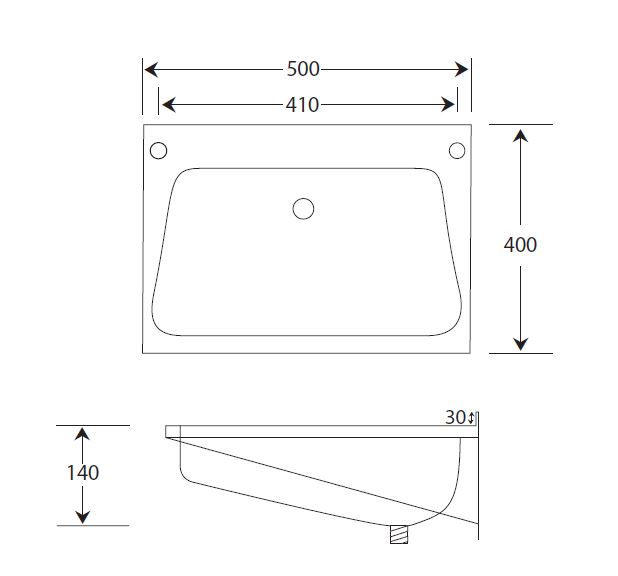 heavy duty wall mounted wash basin dimensions