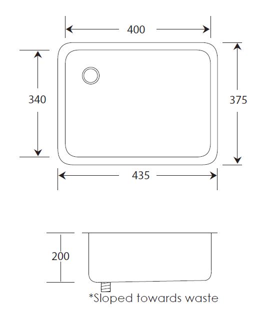 inset large rectangular dental sink dimensions