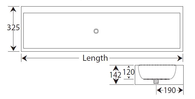 Corian wash trough for nurseries and primary schools